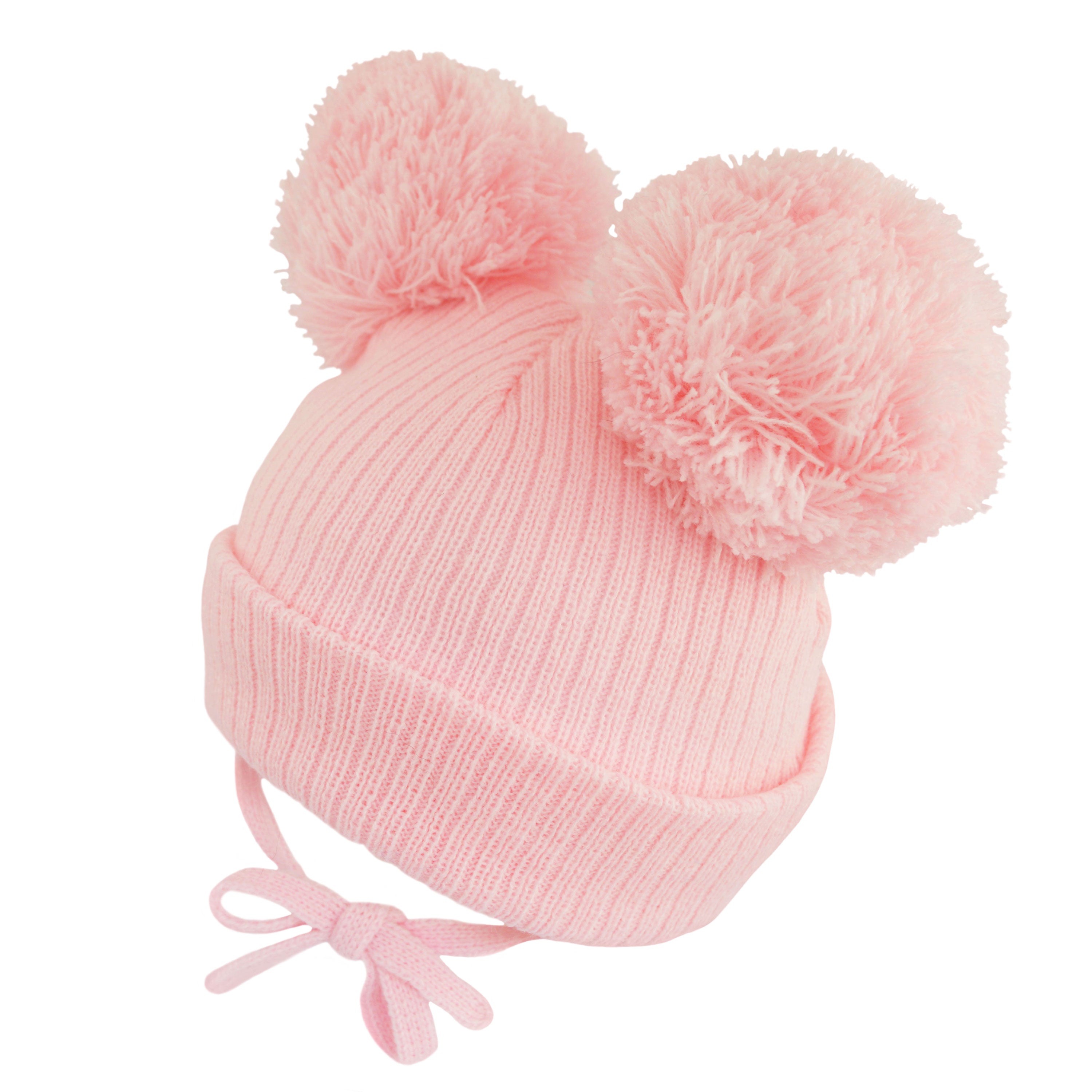 Baby pom pom hat 2024 pink