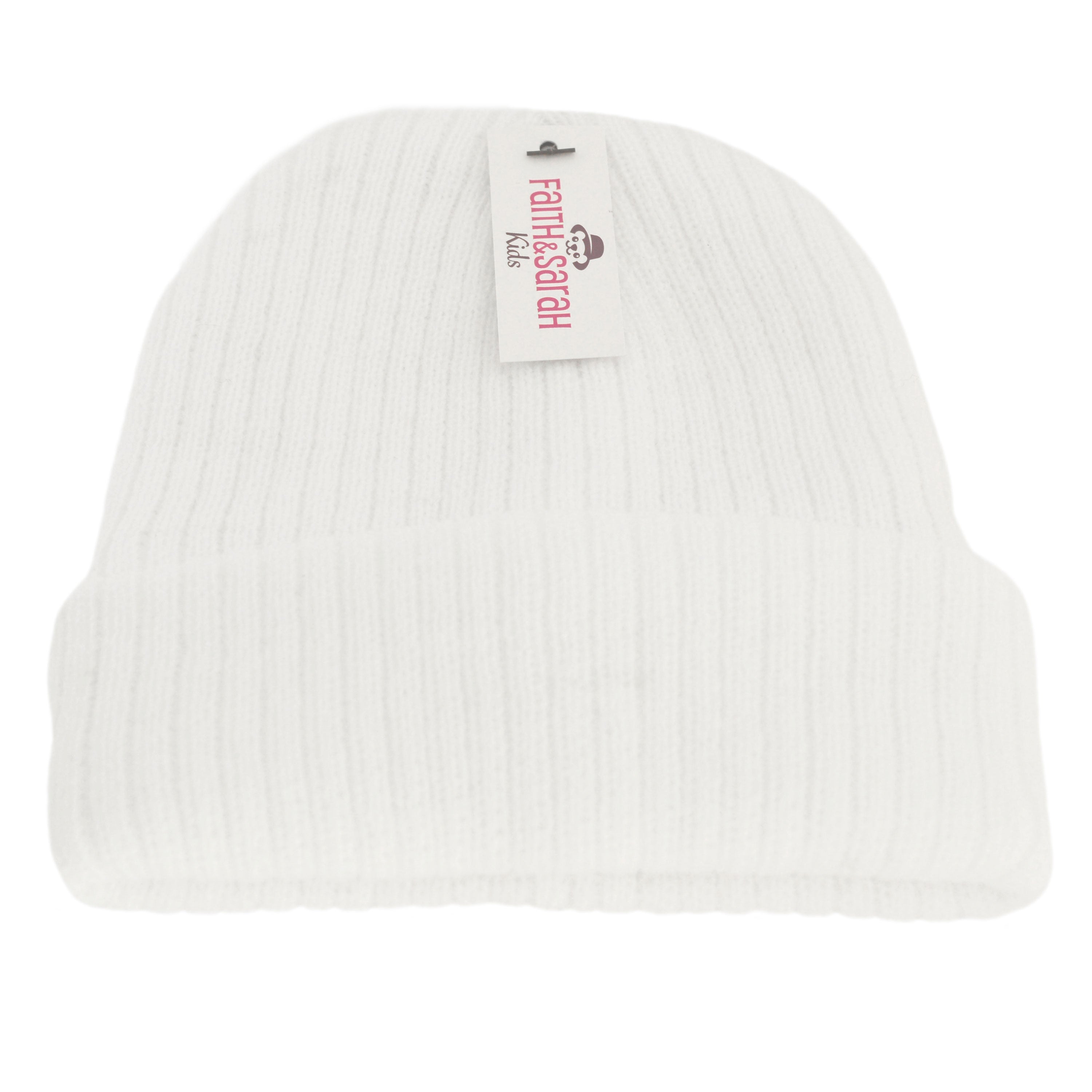 White baby best sale beanie